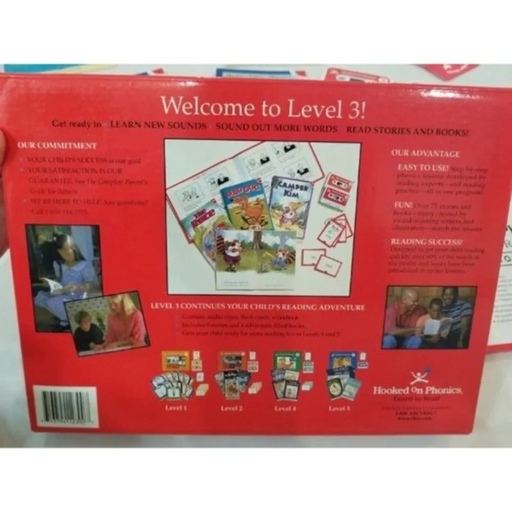 Hooked on Phonics Learn to Read‎ Level 3 program books CDs cards workbook